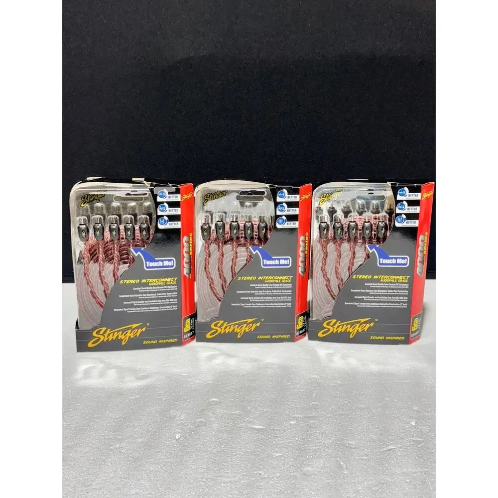 Stinger SI4617 17-Foot 4000 Series Professional 6 Channel RCA Interconnects NEW